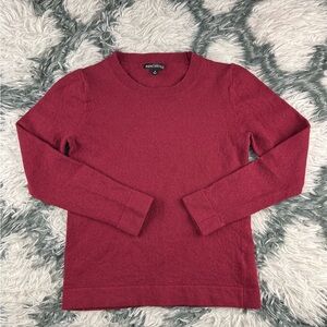 J.Crew Mercantile Women's Burgundy Wool Sweatshirt Size Small